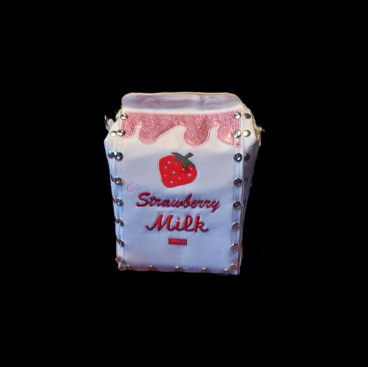 strawberry milk bag 6x10