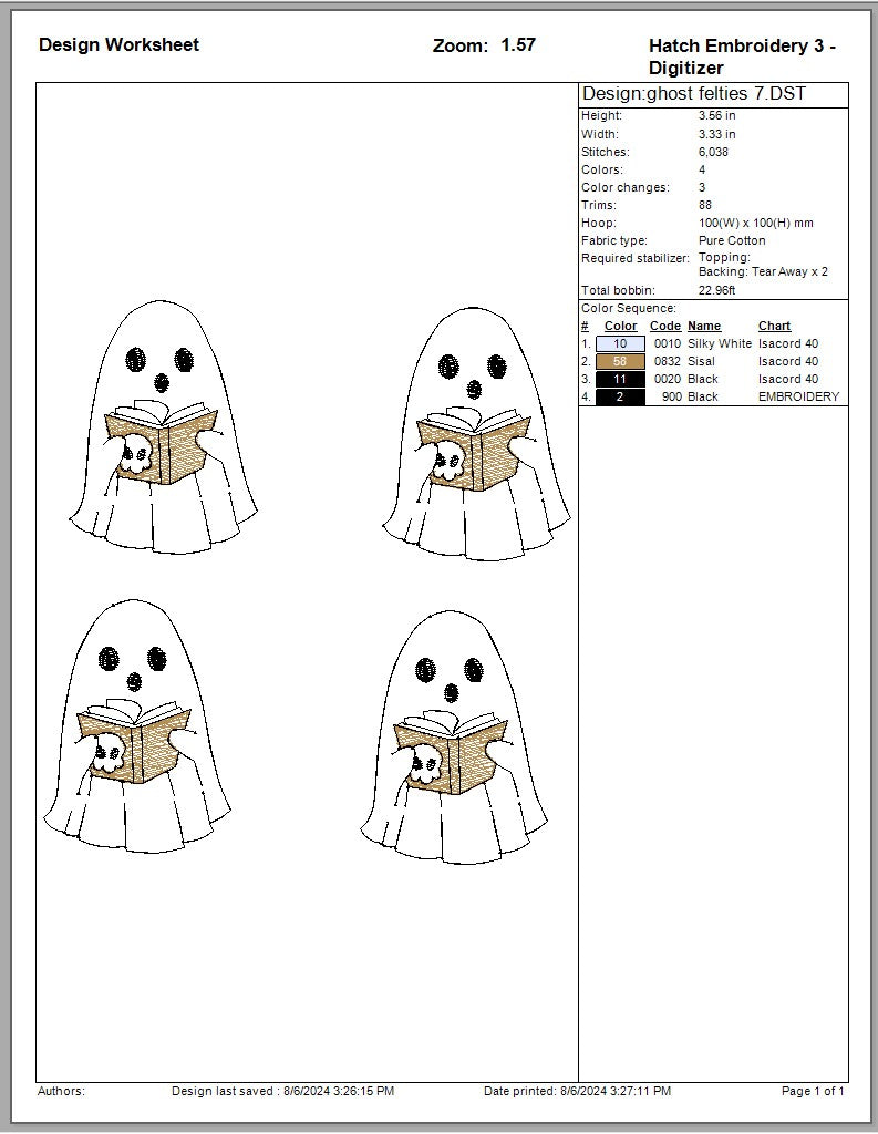 ghost series feltie #2