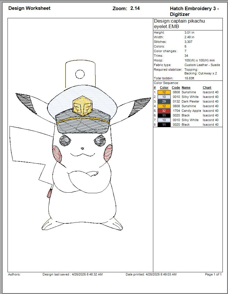 Captain Pikachu kc