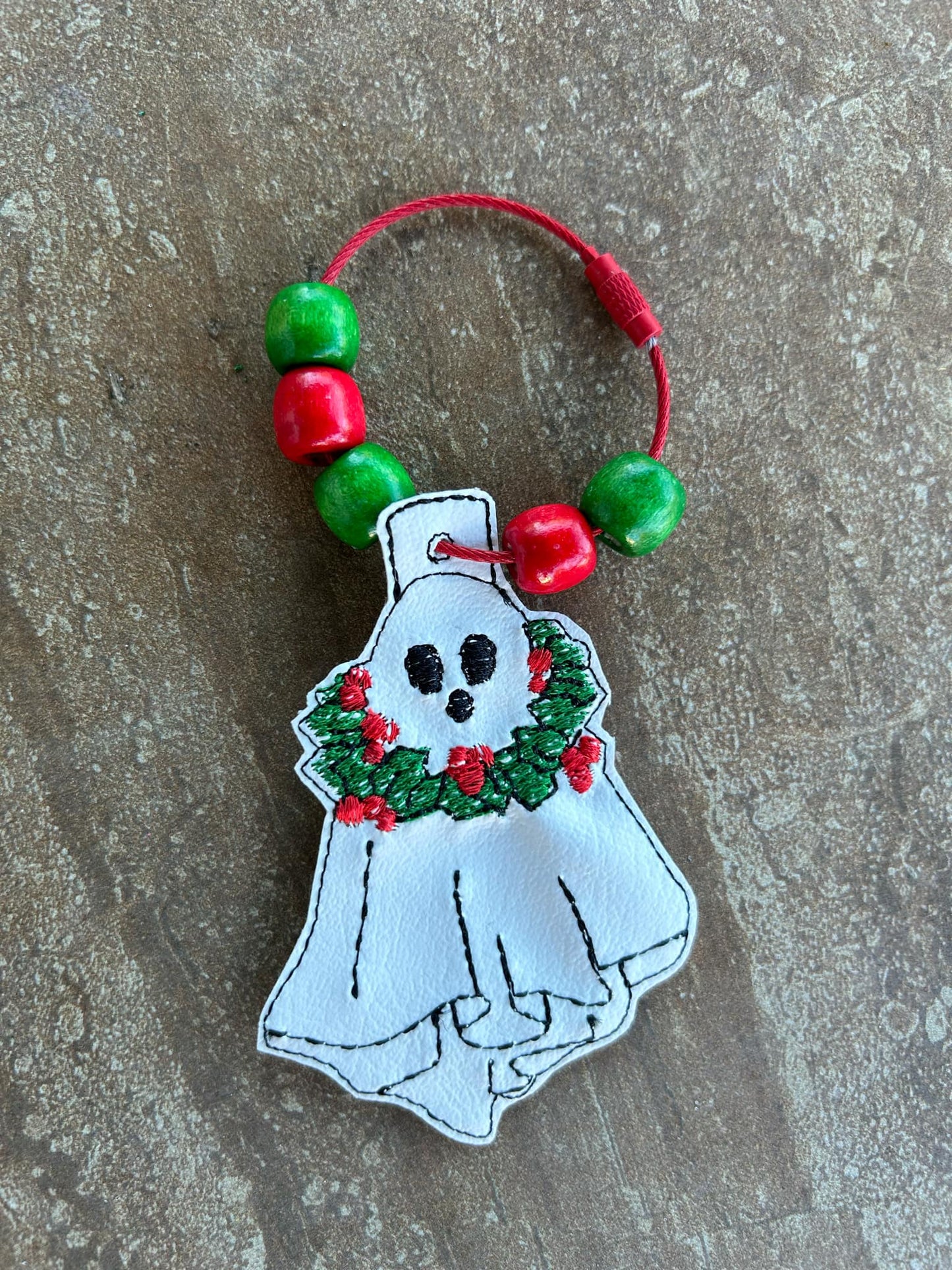 christmas ghost 3 key chain and eyelet