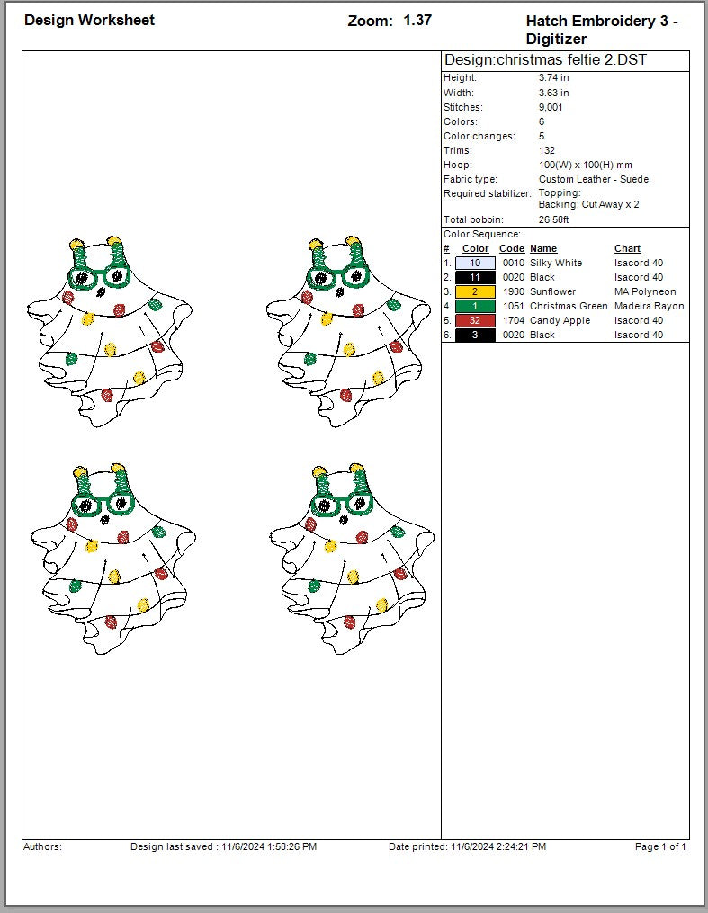 christmas ghost feltie 2