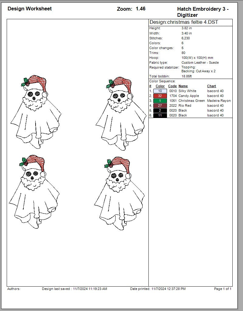 christmas ghost feltie 4