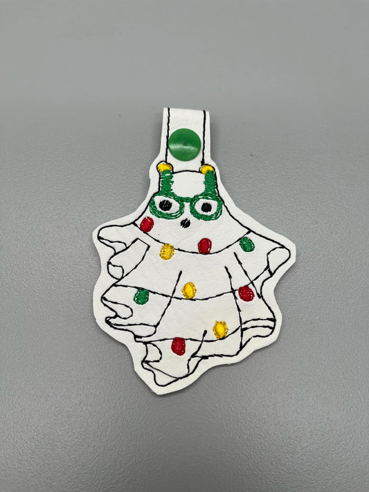 christmas ghost 2 key chain and eyelet