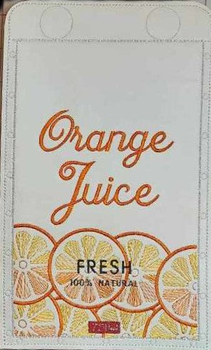 Orange Juice bag (front panel only) 6x10