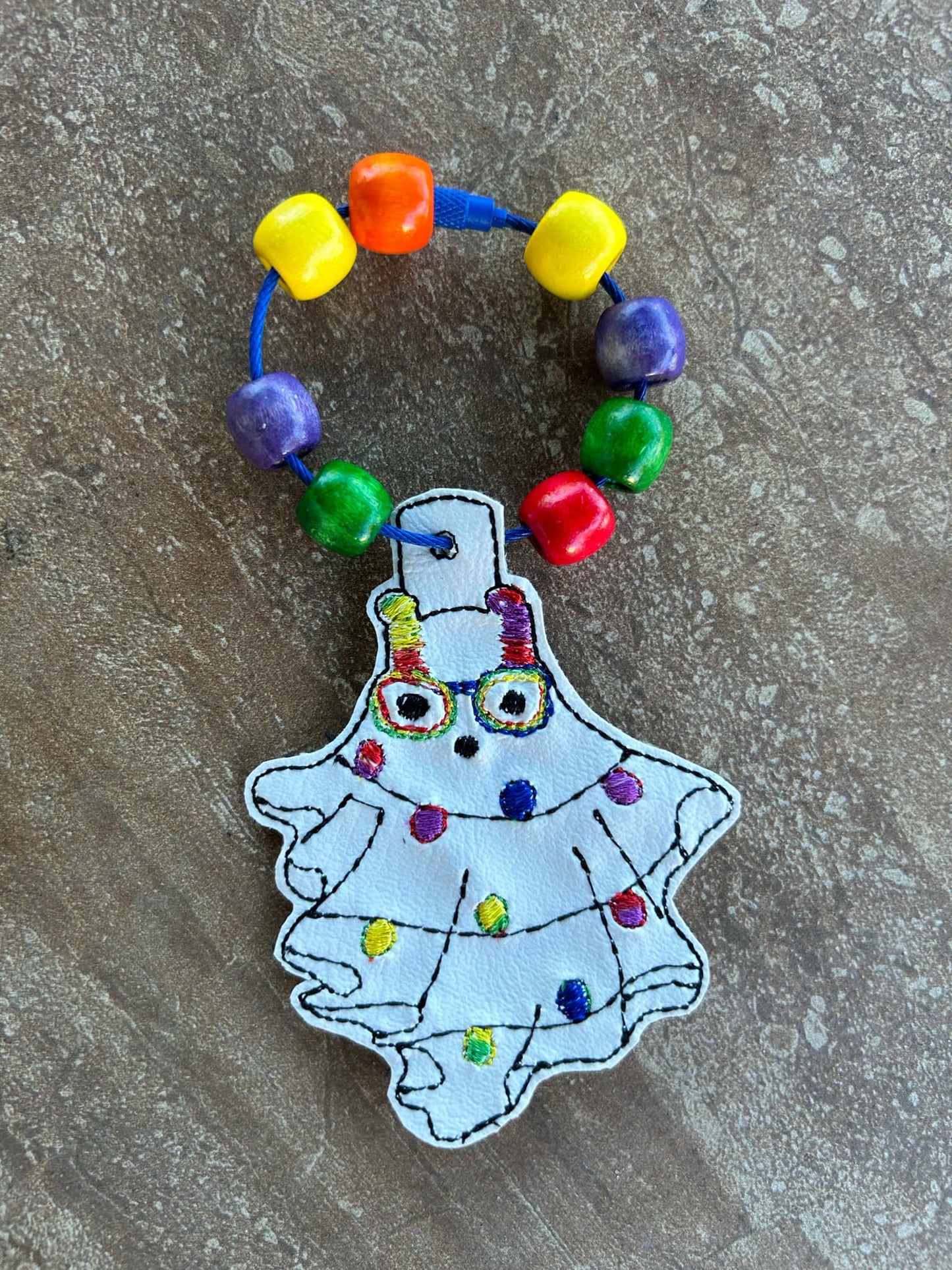 christmas ghost 2 key chain and eyelet